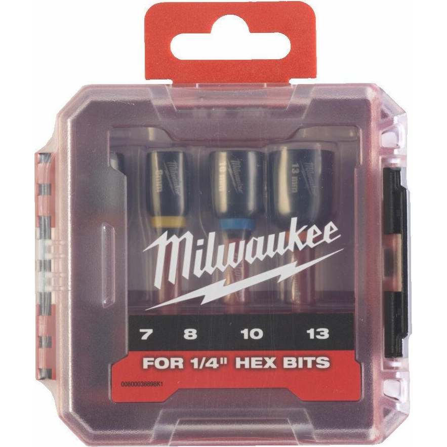 Milwaukee MILWAUKEE BIT WITH SOCKET SET 7/8/10/13mm (65mm) (4932492445)