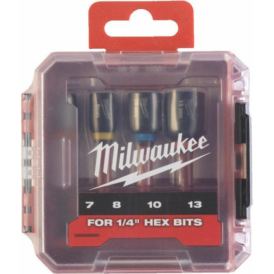 Milwaukee MILWAUKEE BIT WITH SOCKET SET 7/8/10/13mm (65mm) (4932492445)